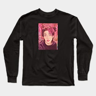 K-Pop Stray Kids Felix Fan Art Long Sleeve T-Shirt